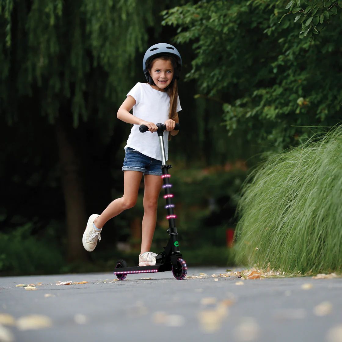 Jetson Orbit Light-Up Folding Kids Kick Scooter - Pink/Black