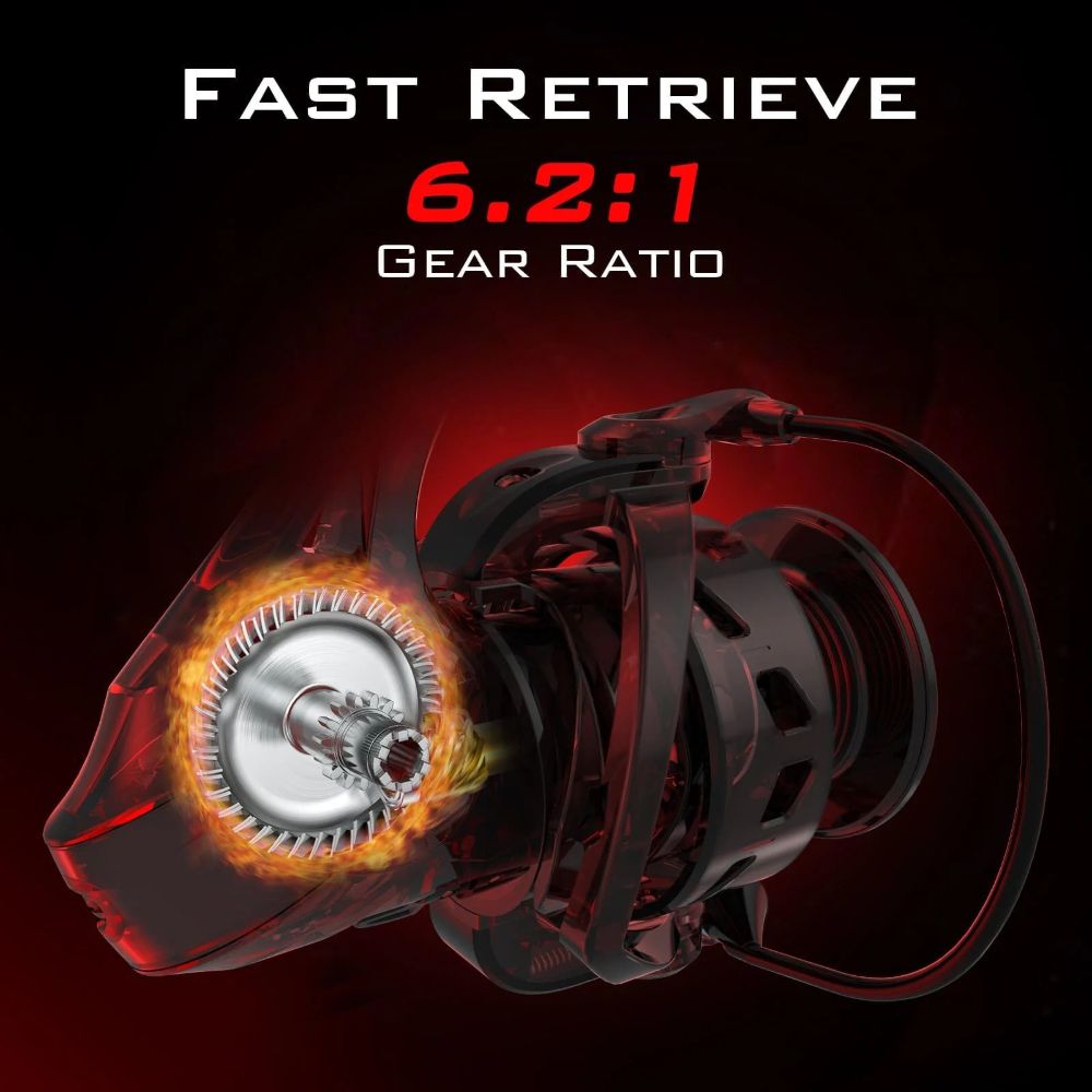 KastKing 2000 Royale Legend Glory Fishing Reel - Red