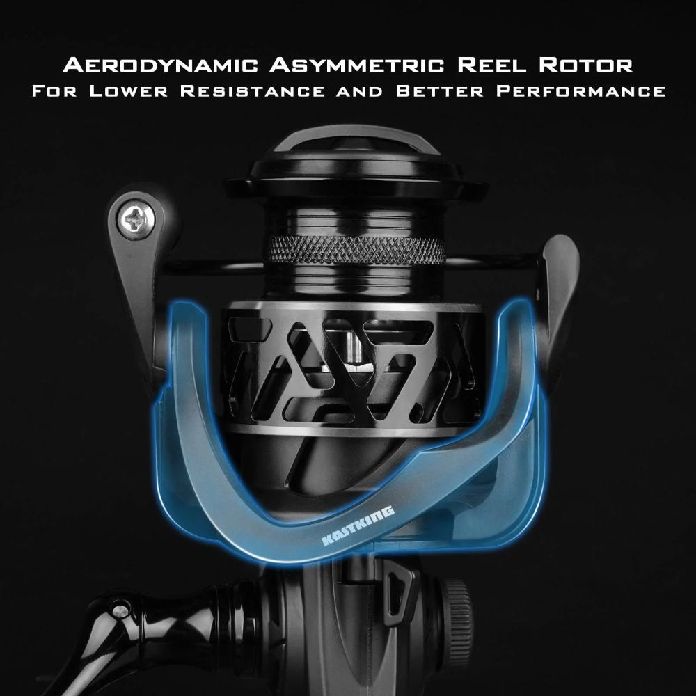 KastKing 1000 Zephyr Spinning Reel - Black