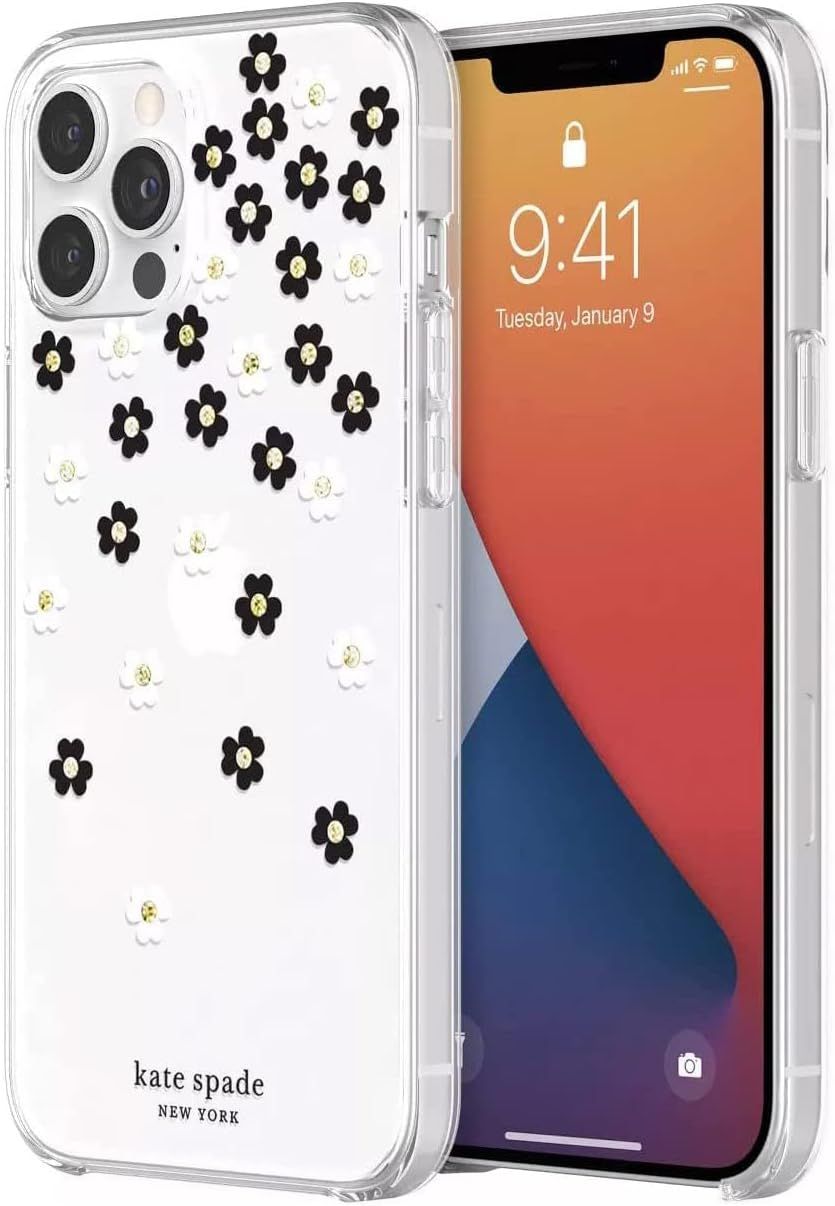 Kate Spade Defensive Phone Case for iPhone 12 Pro Max - Flowers/Clear