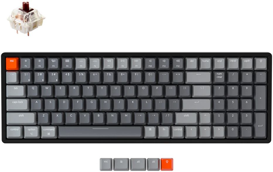Keychron Keychron K4 Wireless Mechanical Keyboard (Version 2) - Gateron G Pro Mechanical Hot Swappable (Brown Switch)