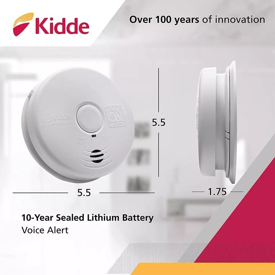 Kidde 21032064 Hardwired Smoke Detector - White