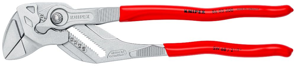 Knipex 86 03 300 12" Pliers Wrench - Silver/Red