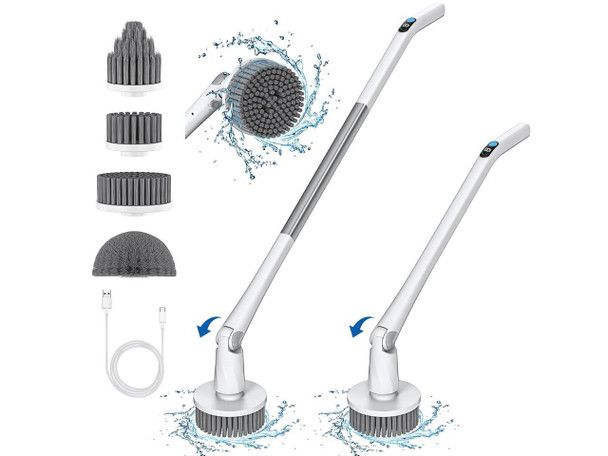 KOHE Electric Spin Scrubber 360 Cordless Brush - White