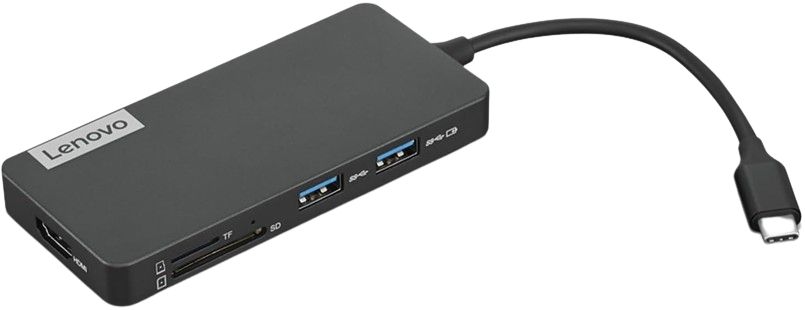 Lenovo USB-C 7-in-1 Hub - Black