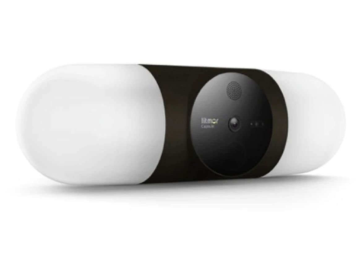 Litmor Capsule A.I Powered Floodlight Camera - Midnight Black