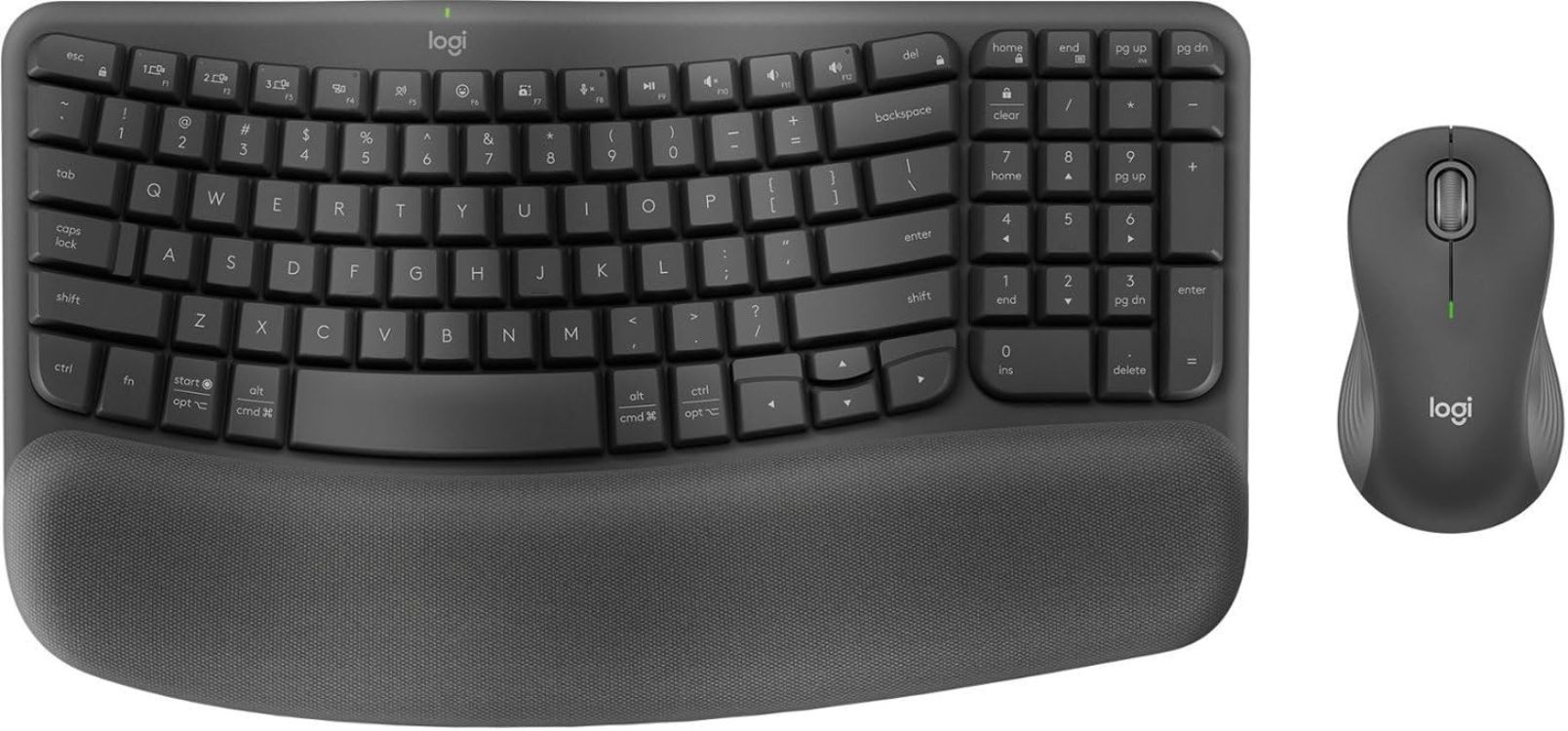 Logitech Wave Keys MK670 Keyboard & Mouse - Black