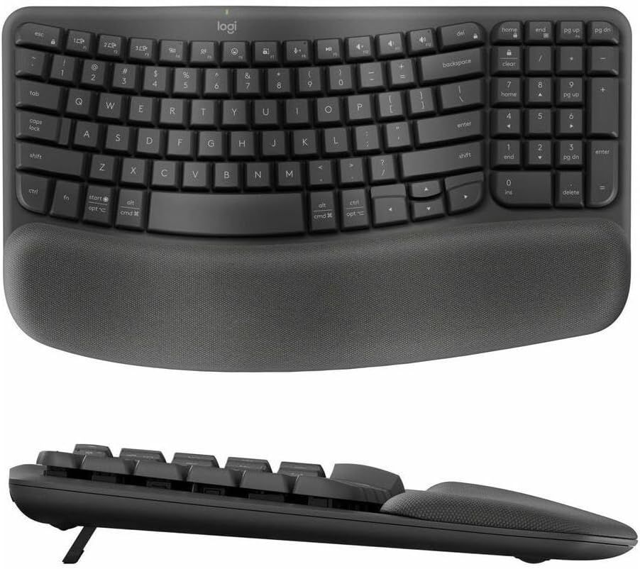 Logitech Wave Keys MK670 Keyboard & Mouse - Black