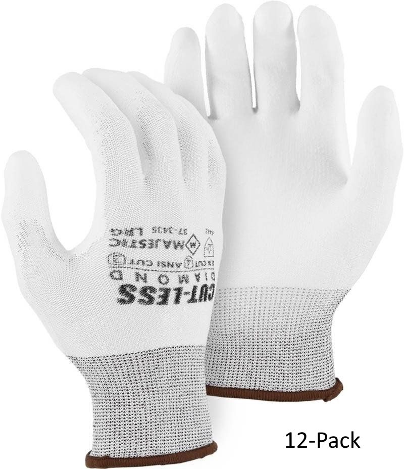 Majestic Dyneema Gloves Cut Level A3 (M) (12-Pack) - White