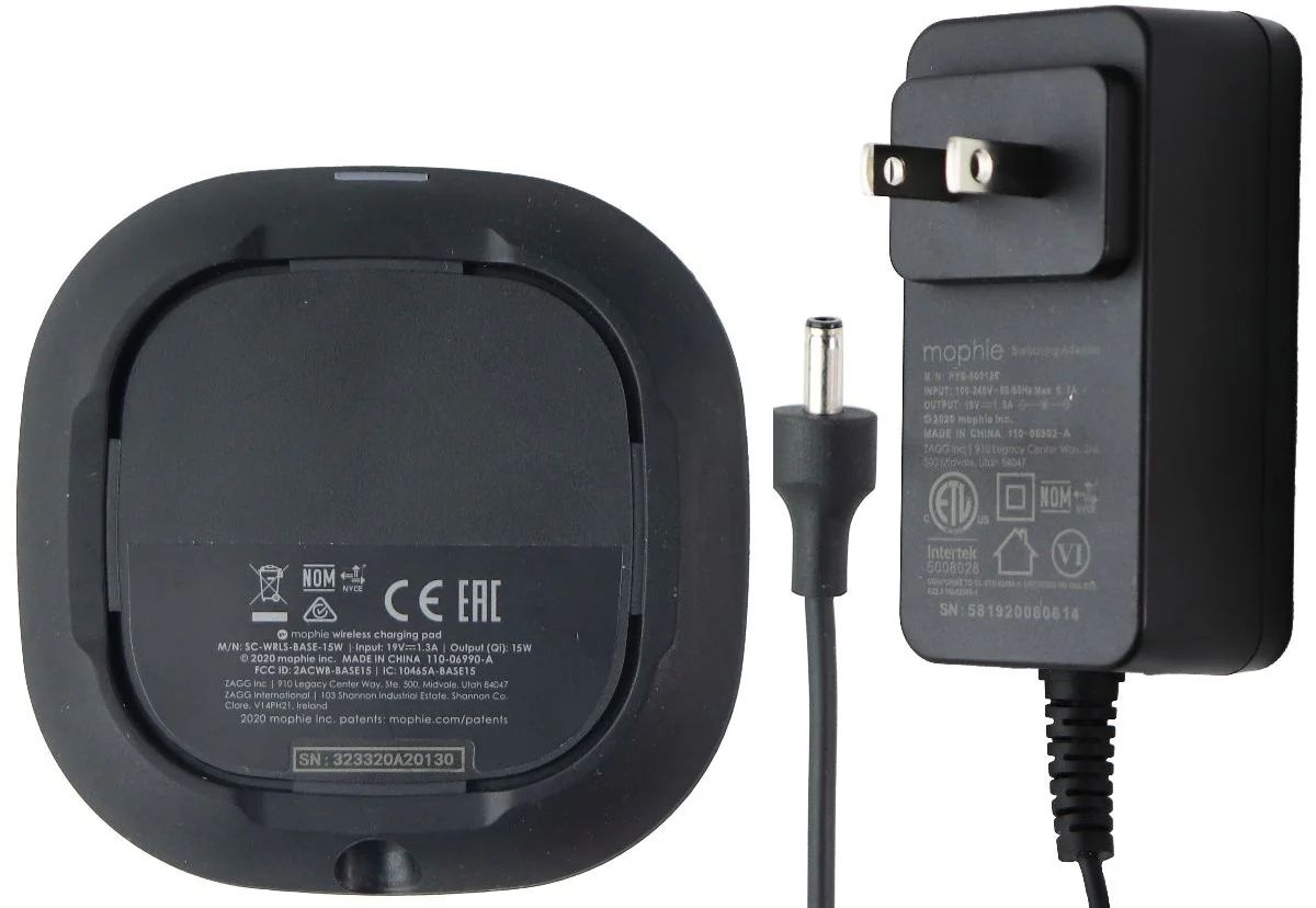 Mophie 15W Universal Wireless Charge Pad - Black