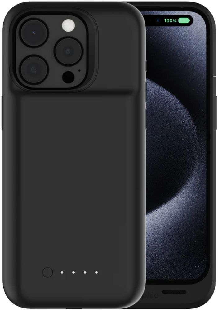 Mophie Juice Pack Battery Phone Case for iPhone 15 Pro - Black