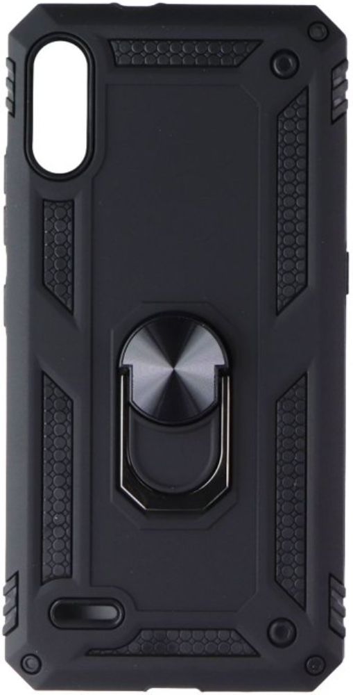 Mybat Rugged Phone Case with Ring Stand for LG K22 - Black
