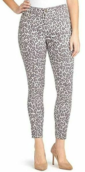 Nine West Jeans Women's Gramercy Skinny Ankle Jeans 8 - Creamstone Bengal Bonanza
