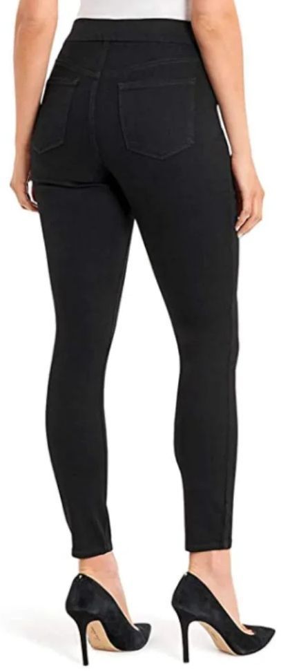Nine West Women's Heidi Pull-On Skinny Jeans 14 - Black Rinse