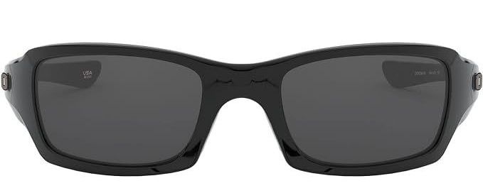 Oakley Fives Squared Mens Sunglasses - Grey Lenses/Polished Black Frame