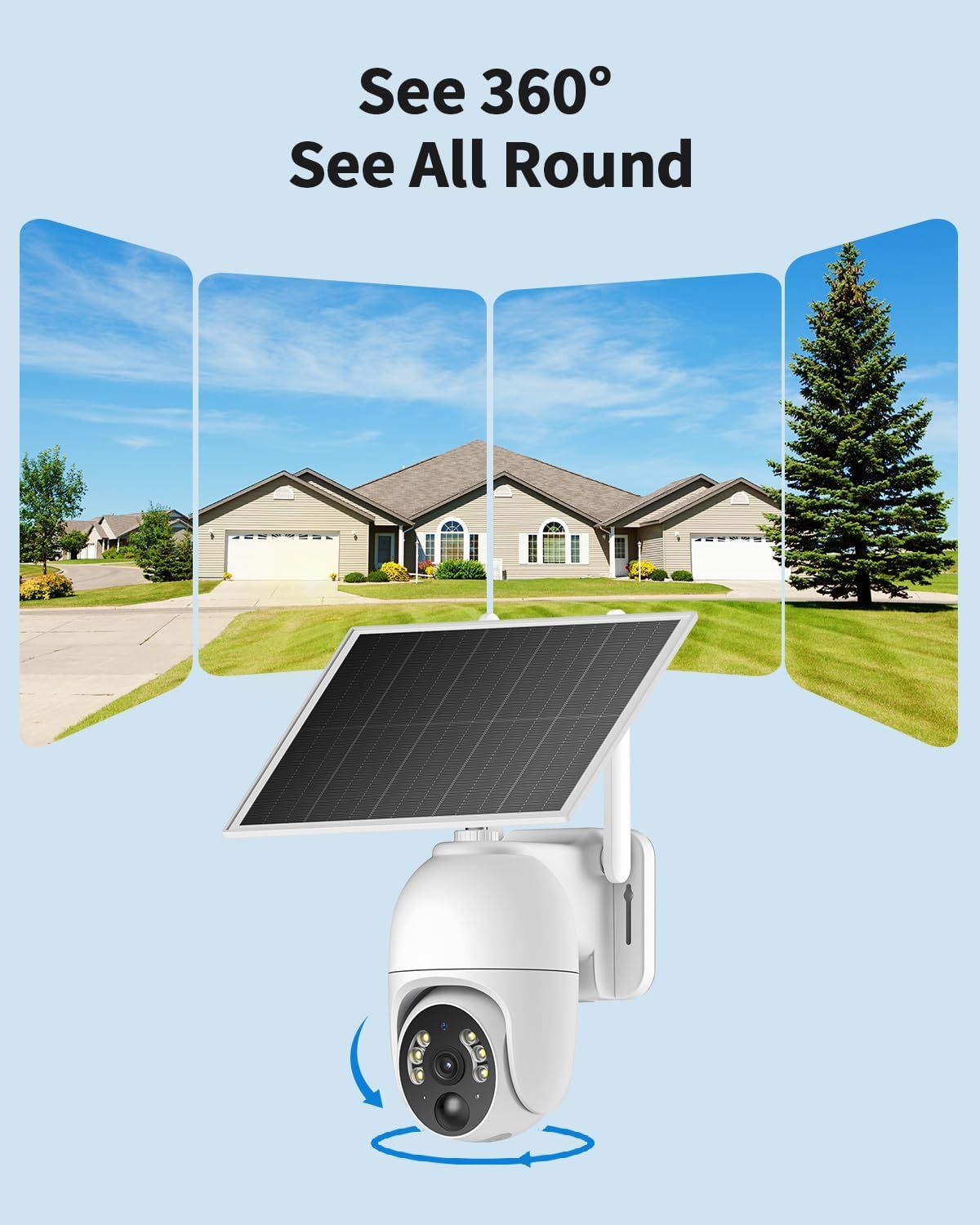 Oculview 4G Cellular Security Camera - White