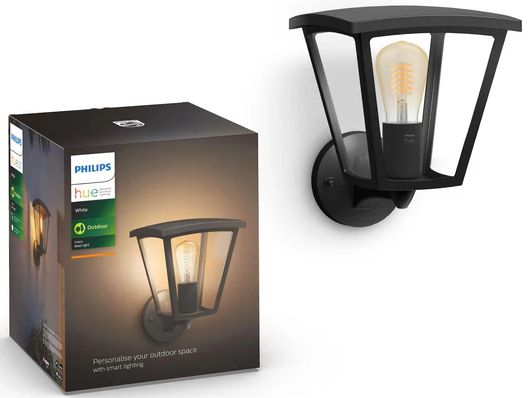 Philips Hue Inara Outdoor Smart Wall Light - Black