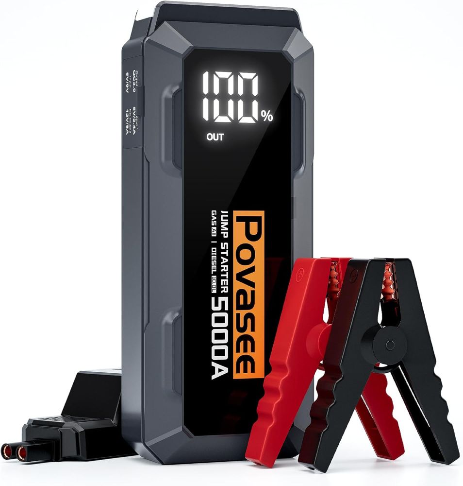 Povasee A40 5000mAh 2-Port Power Bank - Black