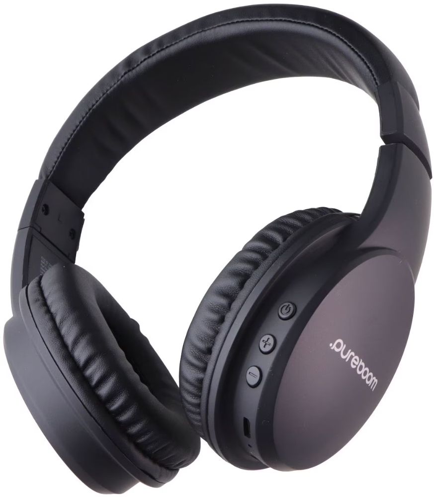 PureGear PureBoom Bluetooth Wireless Headphones - Black