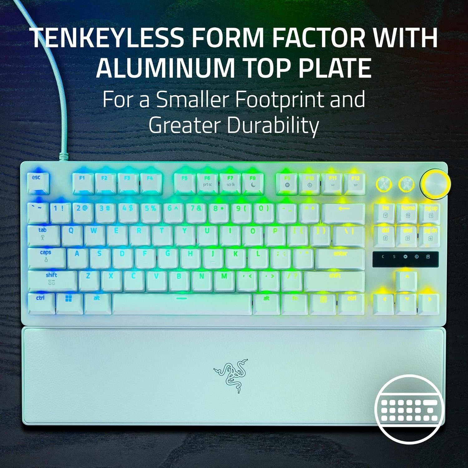 Razer Huntsman V3 Pro TKL 8KHz Gaming Keyboard - White