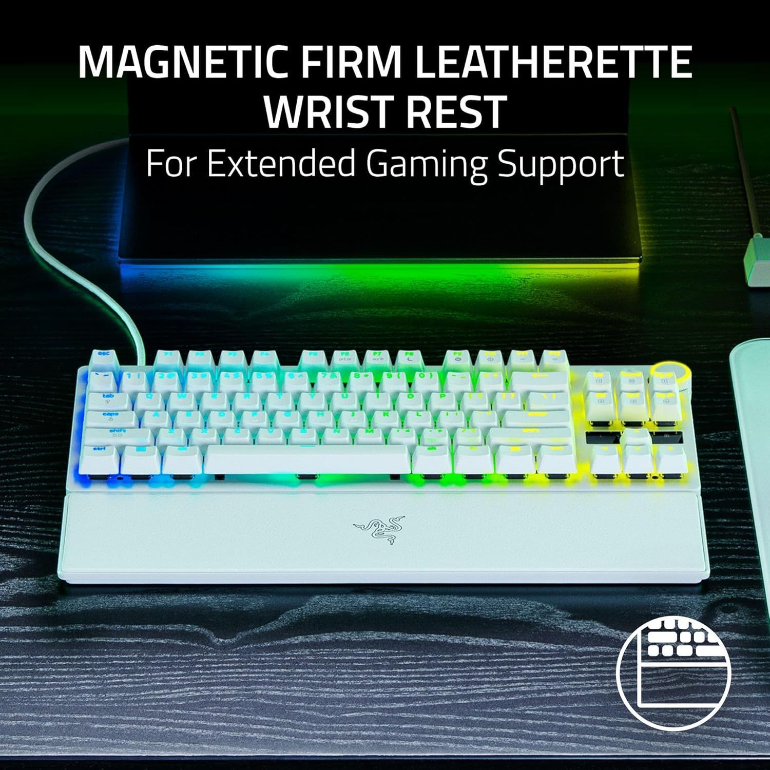 Razer Huntsman V3 Pro TKL 8KHz Gaming Keyboard - White