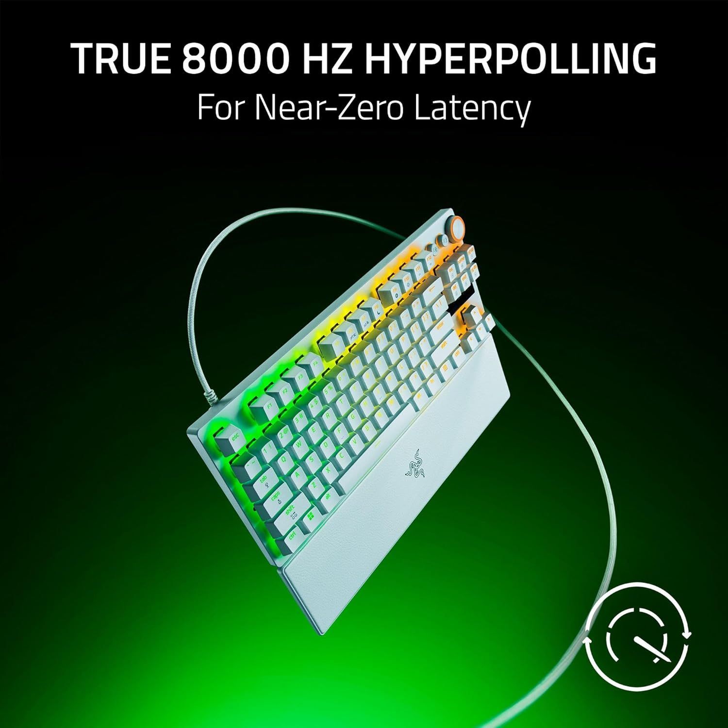 Razer Huntsman V3 Pro TKL 8KHz Gaming Keyboard - White