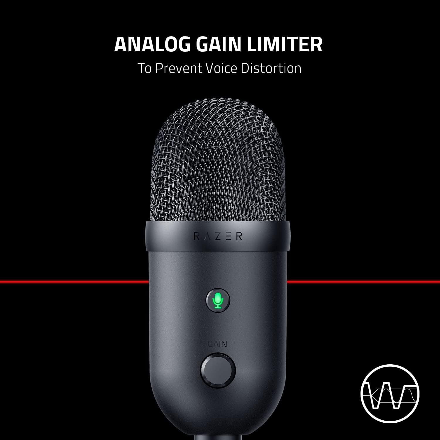 Razer Seiren V2 X USB Condenser Microphone for Streamers - Black