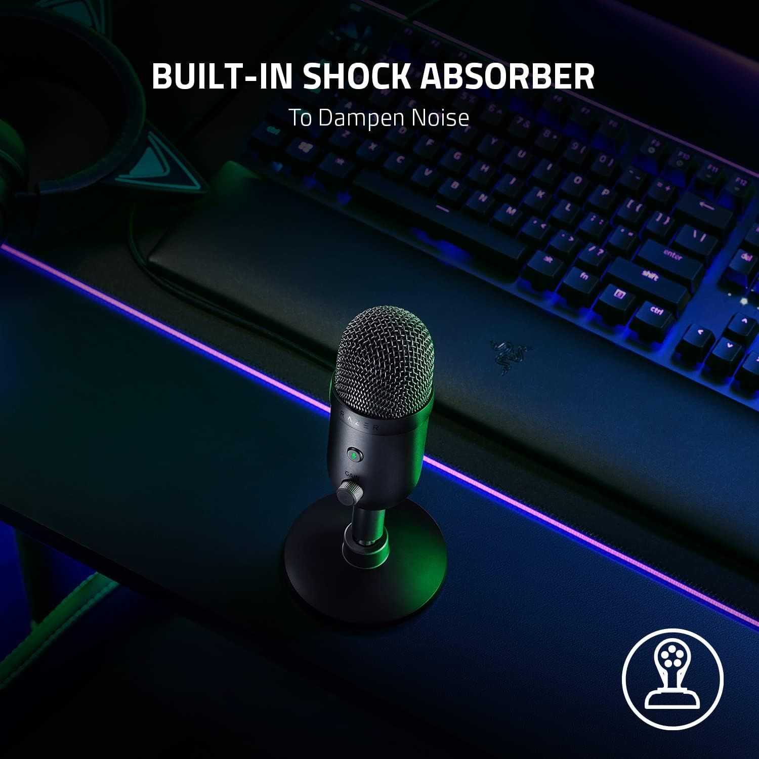 Razer Seiren V2 X USB Condenser Microphone for Streamers - Black