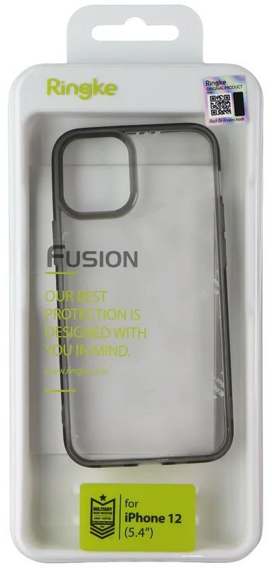 Ringke Fusion Phone Case for iPhone 12 mini - Smoke Black