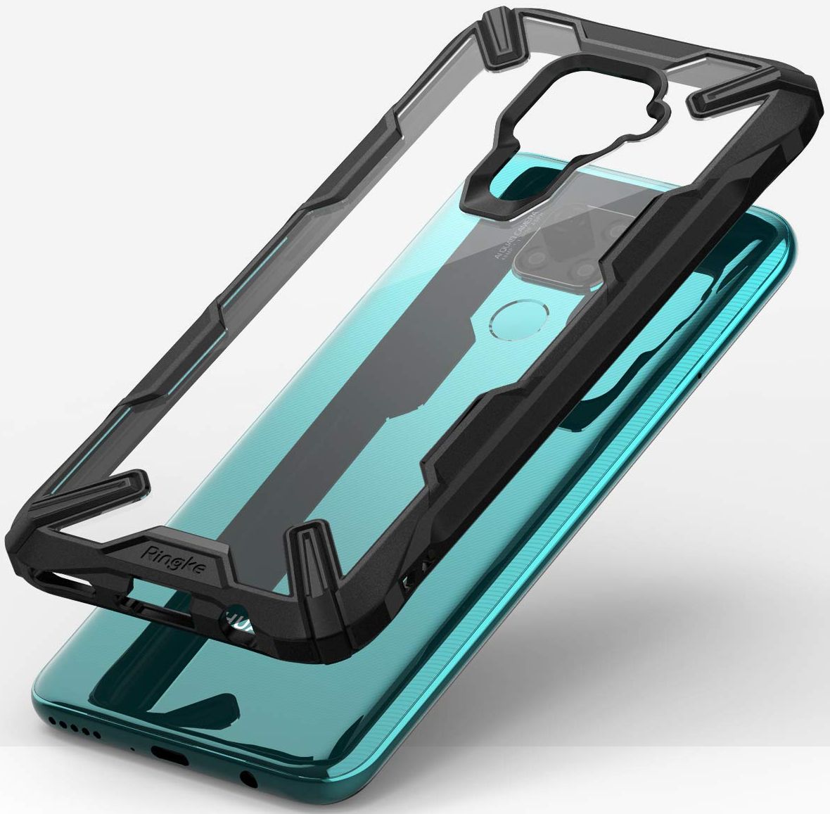 Ringke Fusion X Phone Case for Huawei Mate 30 Lite - Clear/Black