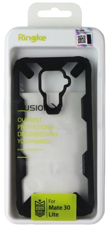 Ringke Fusion X Phone Case for Huawei Mate 30 Lite - Clear/Black
