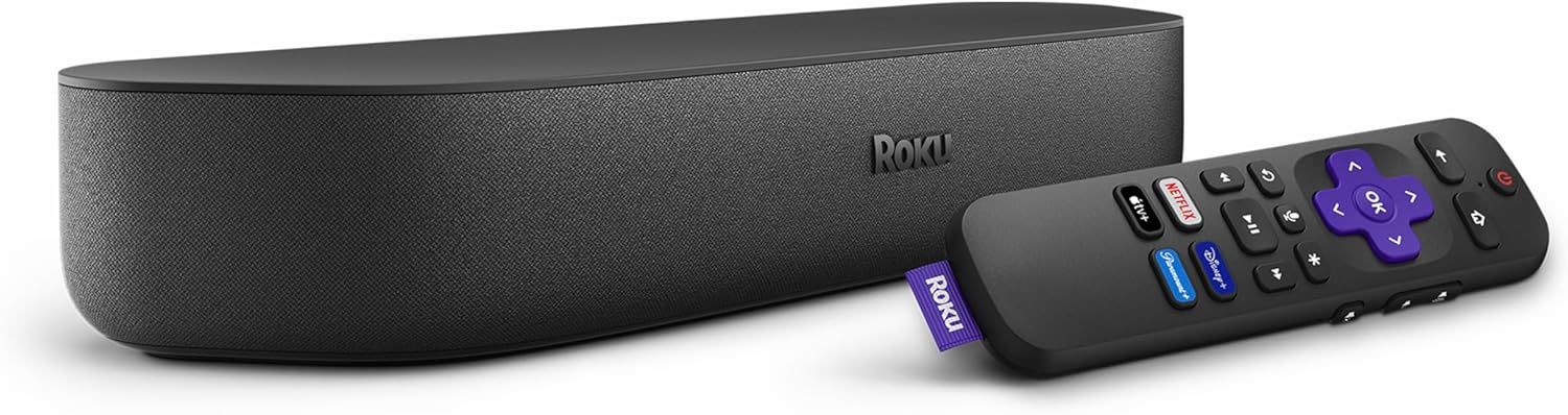 Roku 4K Powerful Streambar Streaming Media Player - Black