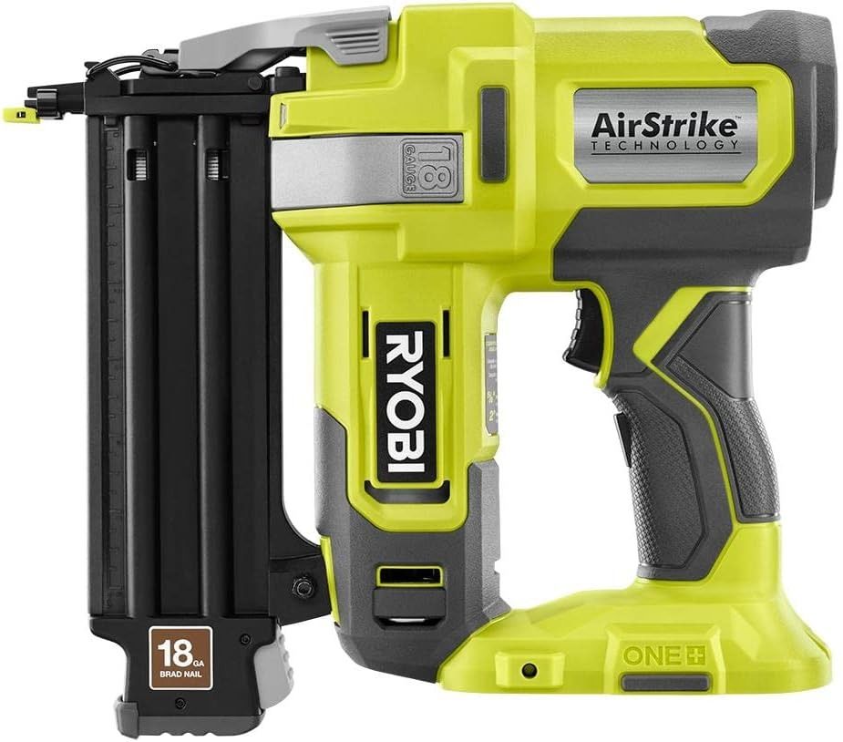 RYOBI 18-Volt Cordless Brad Nailer (Tool Only) - Black/Green