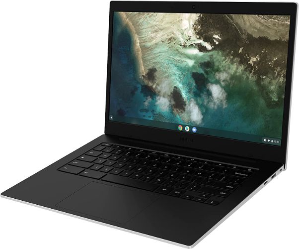 Samsung Galaxy Chromebook Go Laptop 14" - Silver - Intel Celeron N4500 1.1GHz - 4GB RAM - 32GB