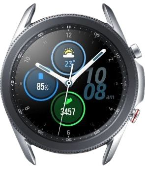 Samsung Galaxy Watch3 (No Band) (Bluetooth) - 8GB - 45mm - Mystic Silver Stainless Steel Case No Band