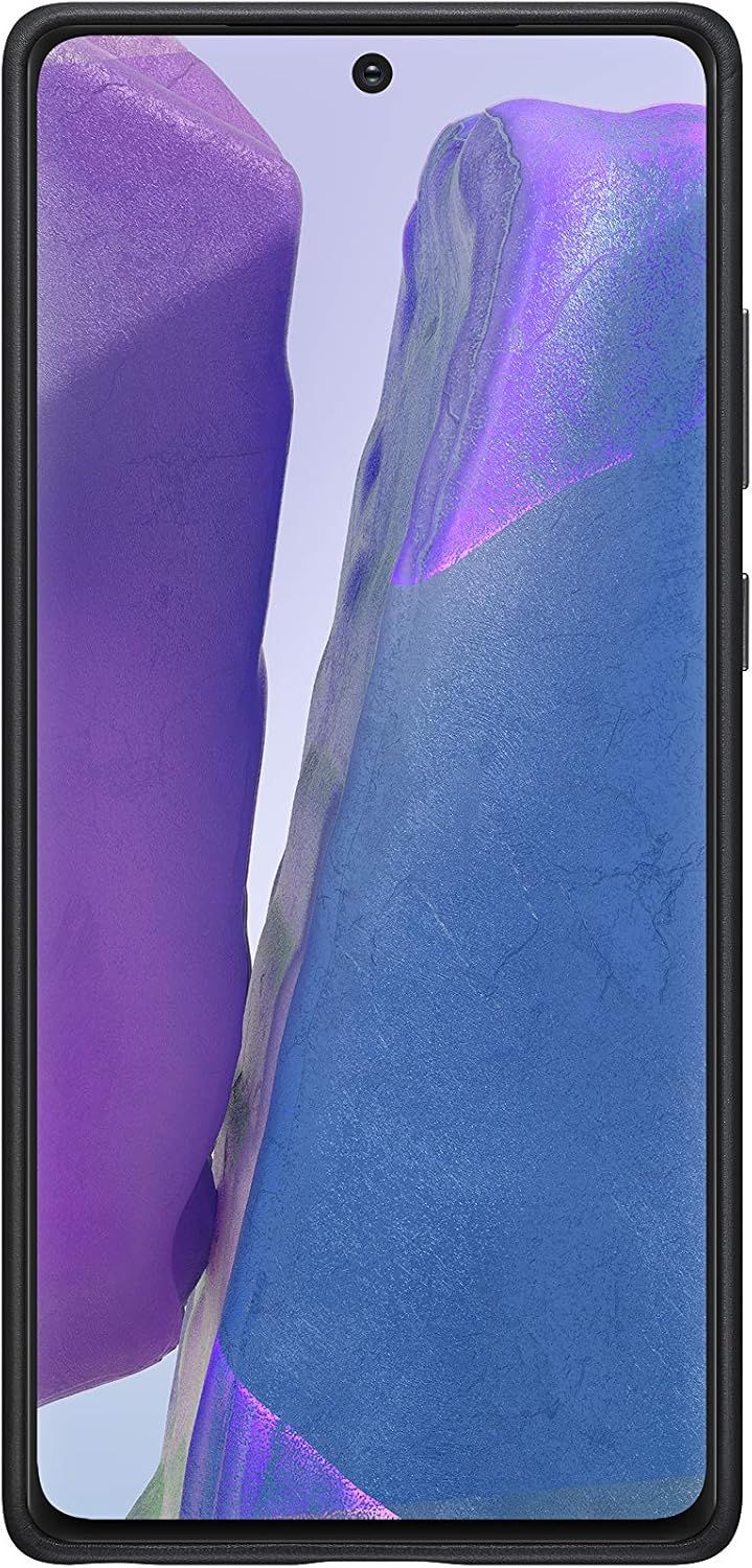 Samsung Leather Phone Cover for Galaxy Note20 5G - Black