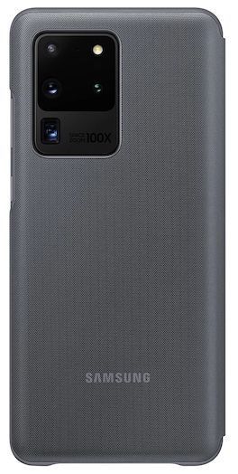 Samsung LED Wallet Cover Case for Galaxy S20 Ultra (5G) - Gray