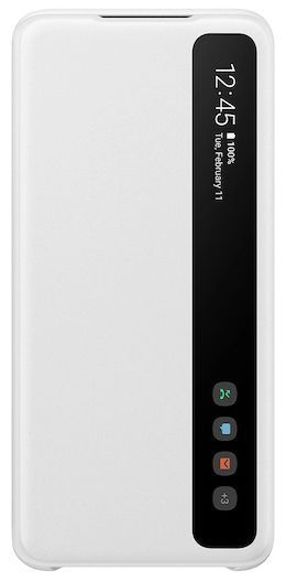 Samsung S-View Flip Phone Cover for Galaxy S20 (5G) - White