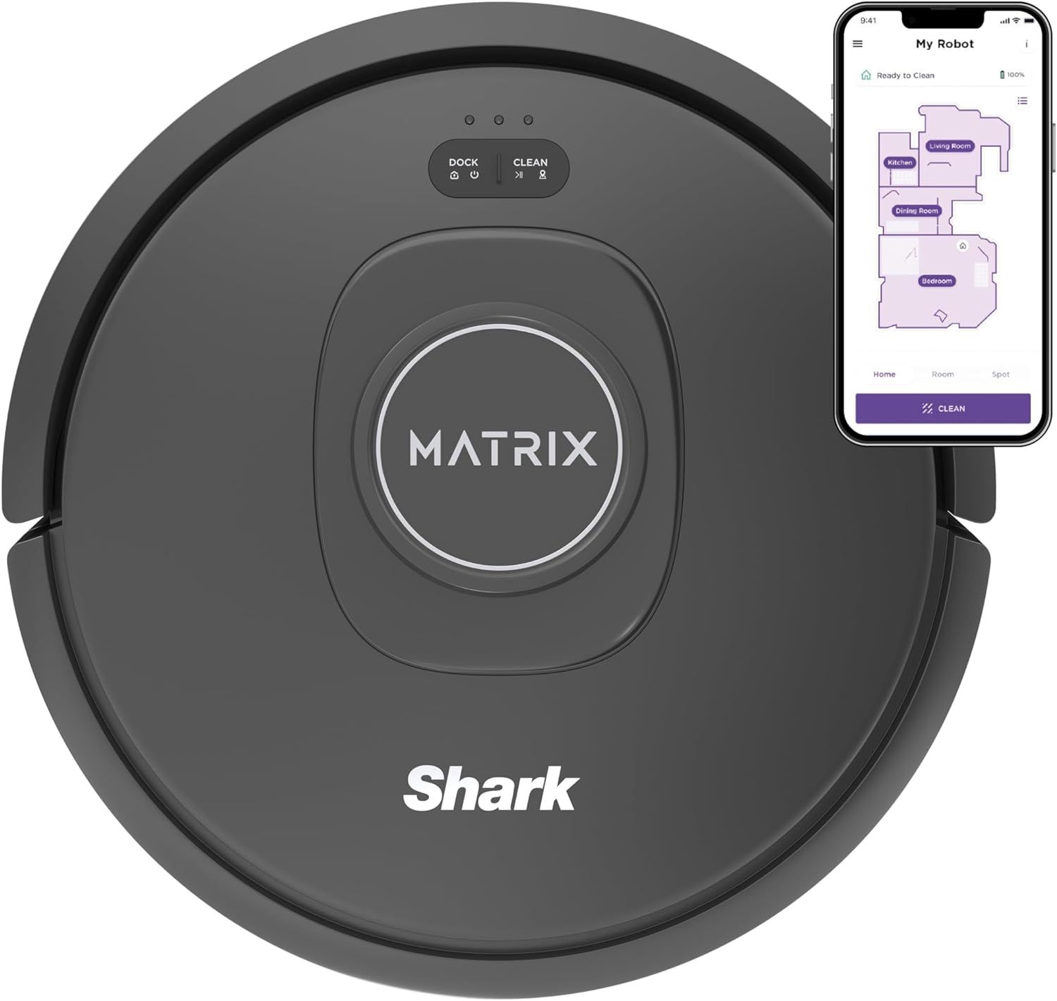 Shark RV2310 Matrix Robot Vacuum - Black