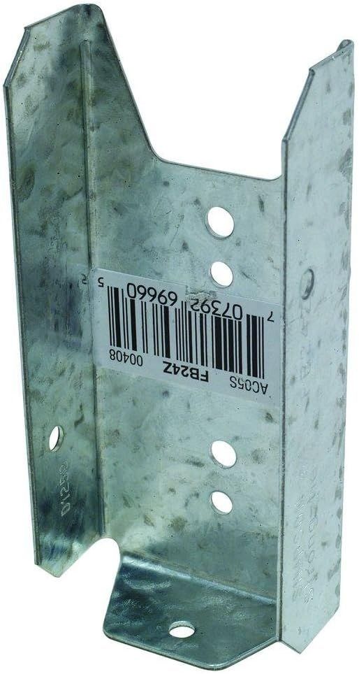 Simpson Strong Tie FBR24Z 2 4" Fence Bracket ZMAX - Grey