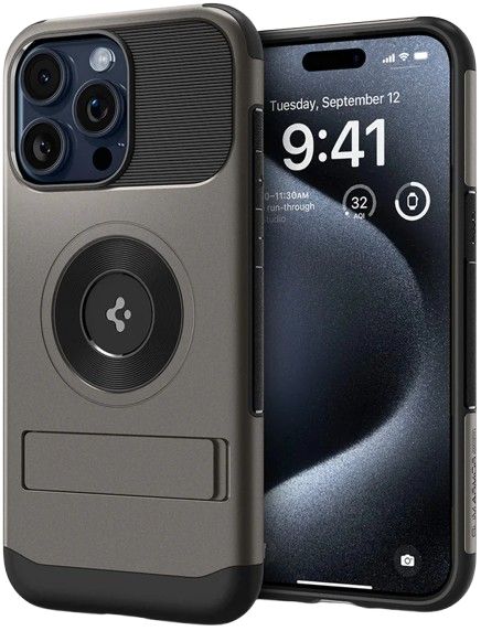 Spigen Slim Armor (MagFit) Phone Case for iPhone 15 Pro - Gunmetal