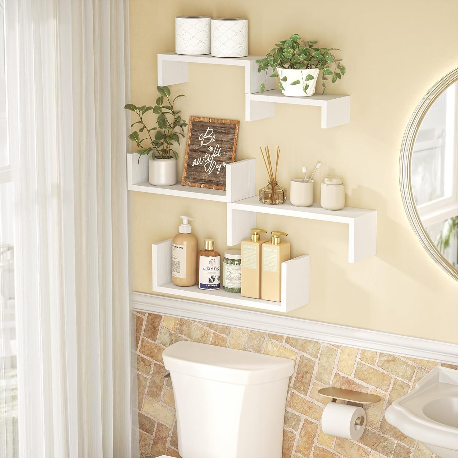 Sriwatana Wall Mount Rack - White