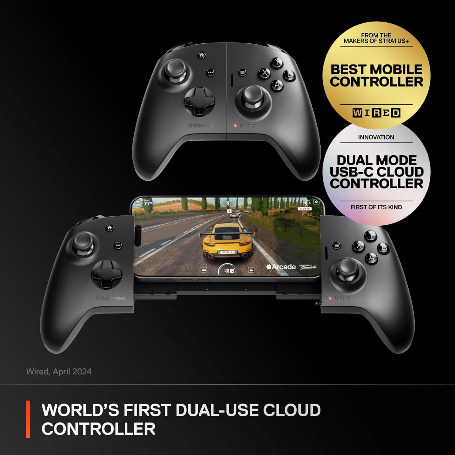 SteelSeries Nimbus Cloud Dual Mode Controller - Black