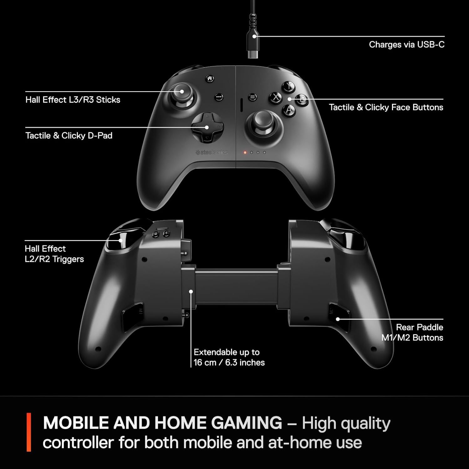 SteelSeries Nimbus Cloud Dual Mode Controller - Black
