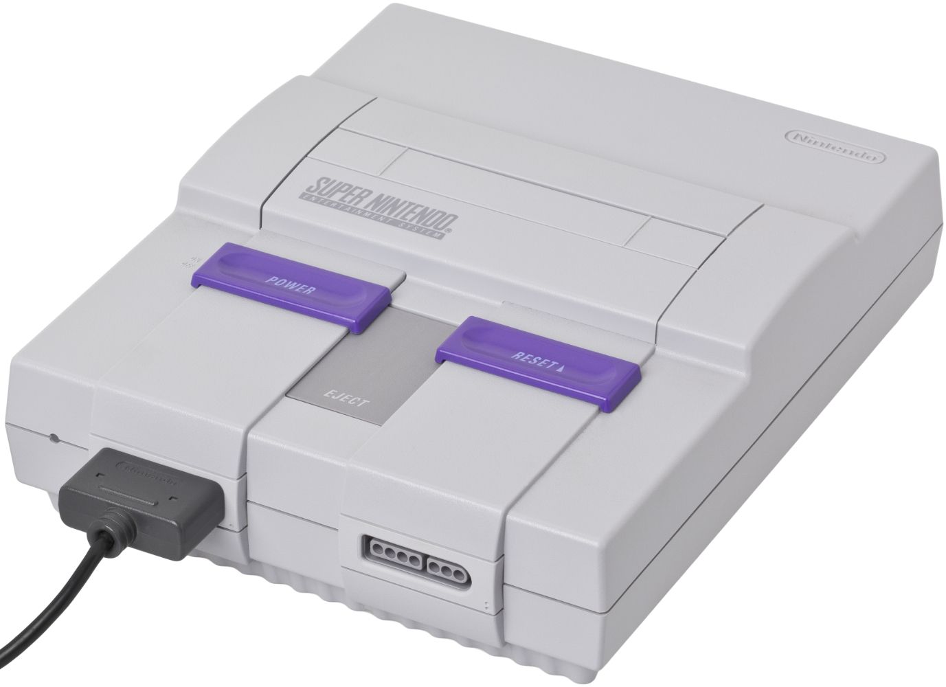 Super Nintendo SNES Bundle with Super Mario World - Gray