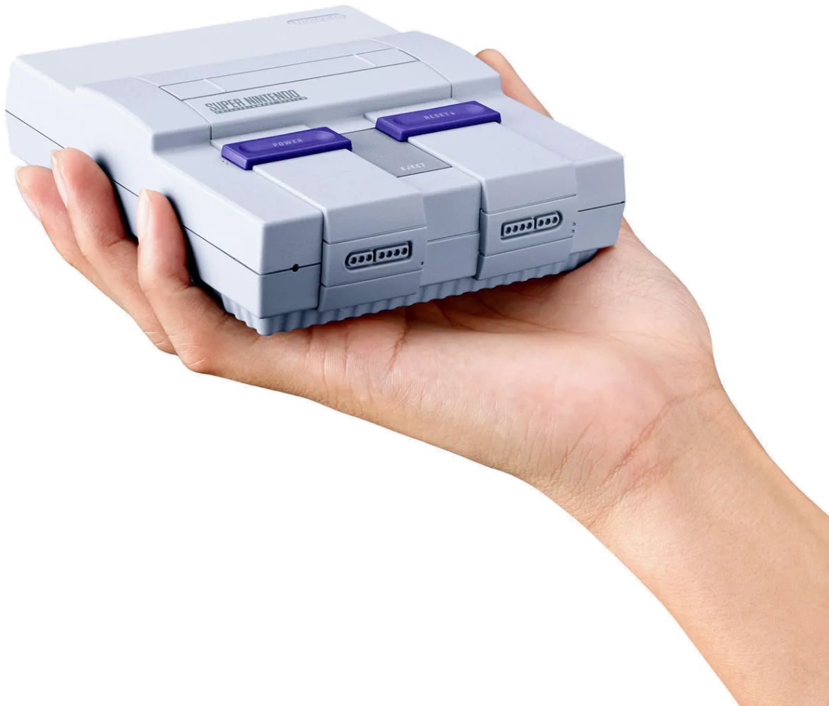 Super Nintendo SNES Bundle with Super Mario World - Gray