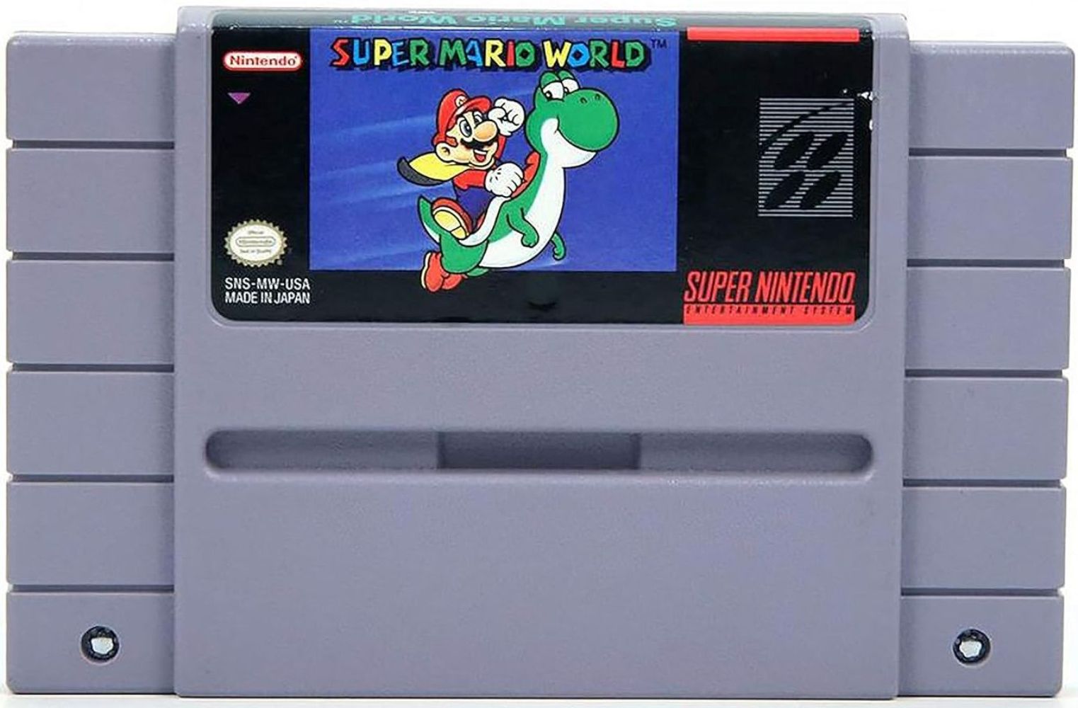 Super Nintendo SNES Bundle with Super Mario World - Gray