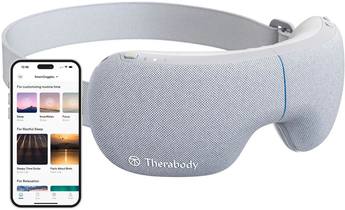 Therabody SmartGoggles 1st Gen Eye & Temple Massage - Gray