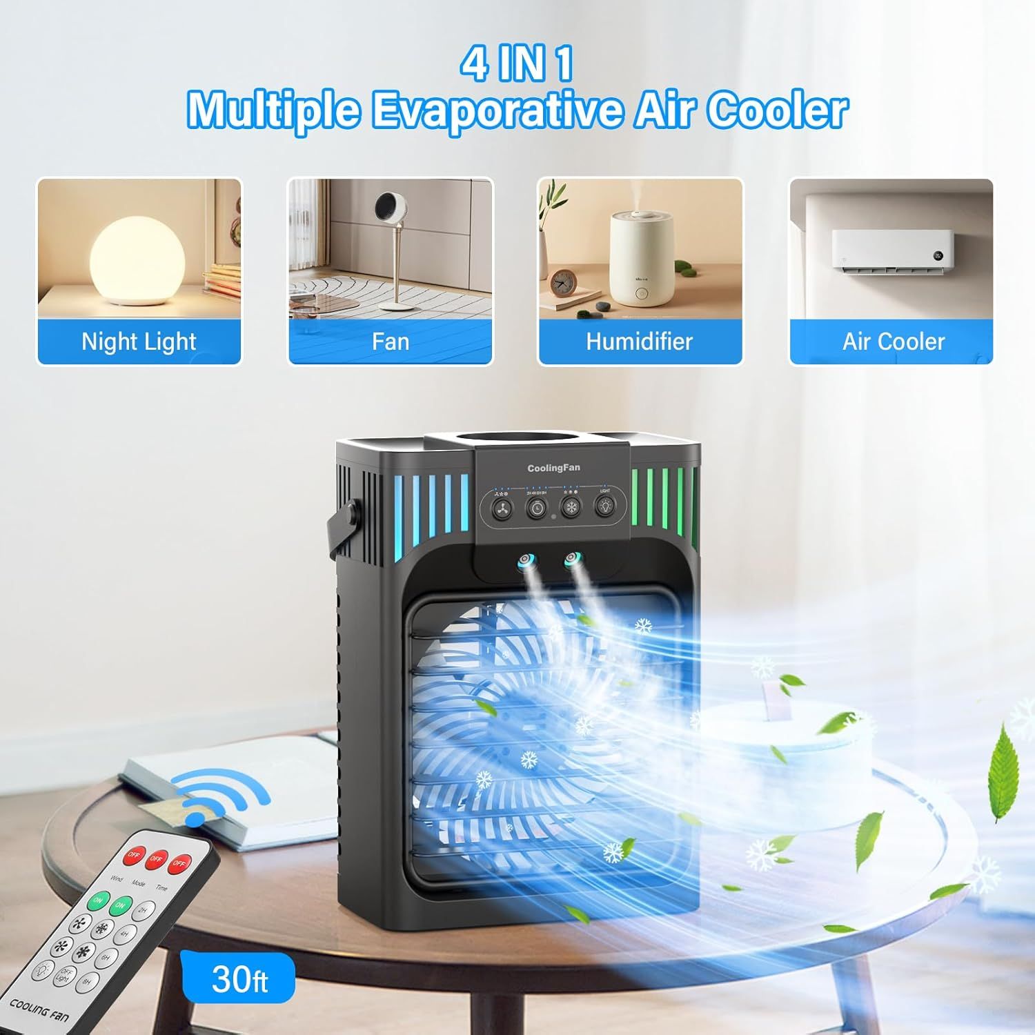 Tiokviop Portable Air Conditioner ‎AB-1 - Black