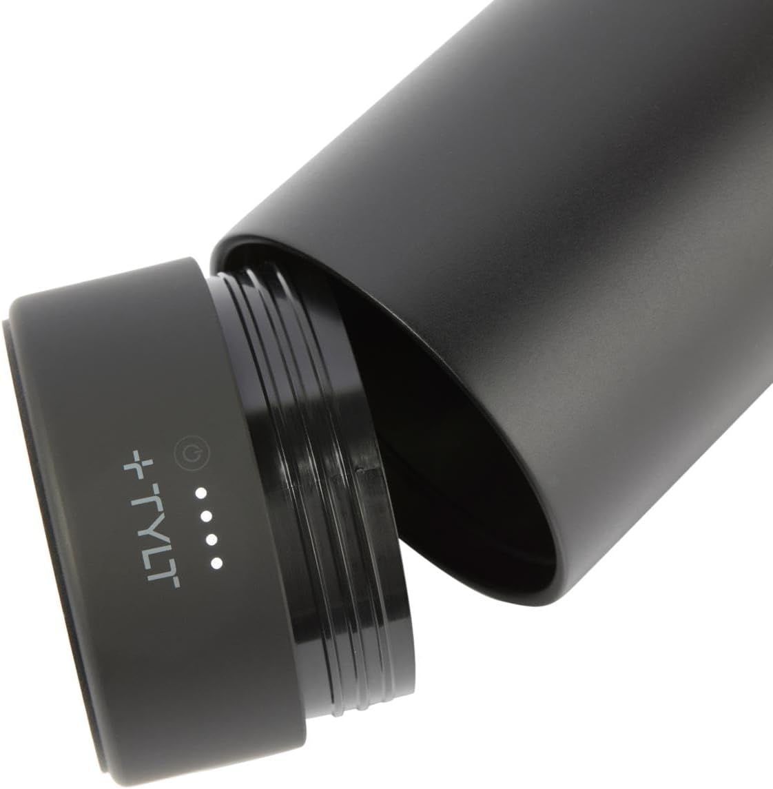Tylt Insulated Wireless Charging Bottle - Black